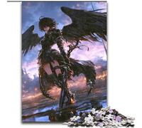 Jigsaw Puzzles for Teenagers Anime Girl Dragon, for Age 14+ Suitable for Couples Fun at Home Activities, Birthday Present,Travel Gifts (Size 50x75cm)