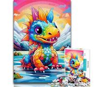 Jigsaw Puzzles for Teenagers Art Dragon Baby,Help The Brain Exercise Addictive Toys to Cultivate Patience Gift For Birthdays (38x26cm)