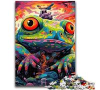 Jigsaw Puzzles for Teenagers Art Fantasy Frog 1000 Piece Jigsaw,Stress Reliever Staycation Kill Time Parent-child Interaction (75x50cm)