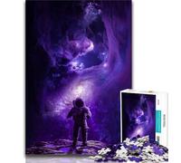 Jigsaw Puzzles for Teenagers Astronaut Lost in Space 1000 Piece Puzzle,Stress Reliever Difficult Challenge Home Decoration Toys 38x26cm