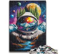 Jigsaw Puzzles for Teenagers Astronaut Mountains for And from 14 Years And over Hands-on Game Christmas Game Gifts 50x75cm