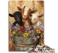 Jigsaw Puzzles for Teenagers Baby Cow 1000 Piece Puzzle,Challenging Game for Is Ideal As A Gift for The Whole Family (75x50cm)