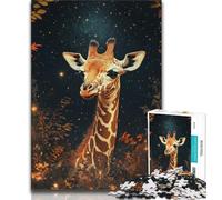 Jigsaw Puzzles for Teenagers Baby Giraffe Puzzles,Challenging Game Gifts for Is Ideal As A Gift for The Whole Family 75x50cm