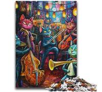 Jigsaw Puzzles for Teenagers Band Cats for And from 14 Years And over Hands-on Game Christmas Game Gifts 50x75cm