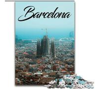 Jigsaw Puzzles for Teenagers Barcelona, Stress Reliever Difficult Challenge Secret Santa Gifts for Age 14 Years Up 26x38cm
