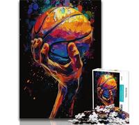 Jigsaw Puzzles for Teenagers Basketball Sports 1000 Piece Jigsaw,Educational Games Home Decoration Suitable for Desktop Decoration (size 75x50cm)