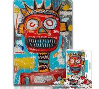 Jigsaw Puzzles for Teenagers Basquiat-style Art Adult Jigsaw,Artistic Wall Decor & Birthday Gift Idea for Friends, Home Office (size 75x50cm)