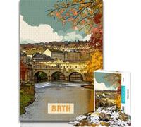 Jigsaw Puzzles for Teenagers Bath,Help The Brain Exercise Addictive Toys to Cultivate Patience Perfect Decoration (38x26cm)