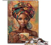 Jigsaw Puzzles for Teenagers Beautiful African Woman, for Age 14 Years And over Home Decor As A Gift for The Whole Family And Friends (Size 50x75cm)