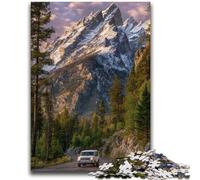 Jigsaw Puzzles for Teenagers Beautiful Mountain River Teenager Puzzles,Game Toys Every Piece Is Unique - Challenging Family Fun Game (38x26cm)