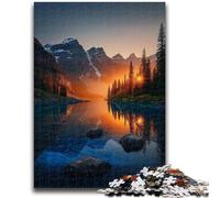 Jigsaw Puzzles for Teenagers Beautiful Mountains And Lakes 1000 Piece Puzzle,Educational Games Wall Decoration Unique Birthday And Xmas Gifts (26x38cm)