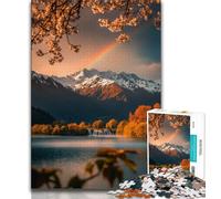 Jigsaw Puzzles for Teenagers Beautiful Mountains And Lakes Teenager Puzzles,Educational Games Home Decoration Birthday Present, Gifts, Wall Art (size 75x50cm)