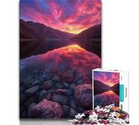 Jigsaw Puzzles for Teenagers Beautiful Mountains And Lakes Teenager Puzzles,Educational Games Home Decoration Birthday Present, Gifts, Wall Art (size 75x50cm)