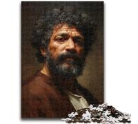 Jigsaw Puzzles for Teenagers Black Oil Painting 1000 Pieces for Adults,Birthday Gift Idea for Adults, Family Game And Hobby (38x26cm)