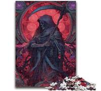 Jigsaw Puzzles for Teenagers Blood Moon Reaper Teenager Jigsaw,for Educational Game Challenge Toy Deal As Gifts for The Whole Family (38x26cm)