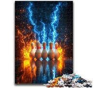 Jigsaw Puzzles for Teenagers Bowling Sport Brain Intelligence Challenge Addictive Toys Birthday Present, Gifts, Wall Art 50x75cm