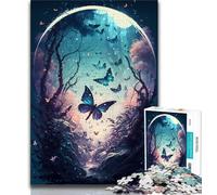 Jigsaw Puzzles for Teenagers Butterfly Dream 1000 Piece Puzzle,Educational Games Wall Decoration Unique Birthday And Xmas Gifts 38x26cm