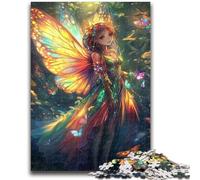 Jigsaw Puzzles for Teenagers Butterfly Girl Suitable for Ages 14 And Up Intellectual Toy Game Educational Game for Birthday And Christmas 26x38cm