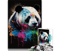 Jigsaw Puzzles for Teenagers Cherry Blossom And Panda Adult Jigsaw,Artistic Wall Decor & Birthday Gift Idea for Friends, Home Office (size 38x26cm)