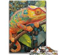 Jigsaw Puzzles for Teenagers Color Chameleon Learning Educational Toys Fun at Home Activities, Birthday Present,Travel Gifts 26x38cm
