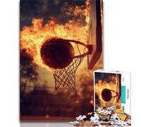 Jigsaw Puzzles for Teenagers Colorful Basketball 1000 Piece Puzzle,Stress Reliever Difficult Challenge Home Decoration Toys 38x26cm