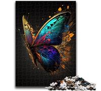 Jigsaw Puzzles for Teenagers Colorful Butterfly Challenging Game And Family Play Wall Decoration Unique Birthday And Xmas Gifts 26x38cm