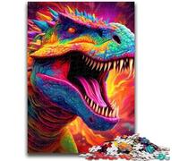 Jigsaw Puzzles for Teenagers Colorful Dinosaur 1000 Piece Puzzle,Stress Reliever Difficult Challenge Home Decoration Toys (50x75cm)