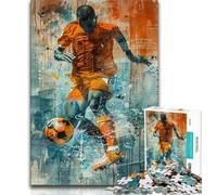 Jigsaw Puzzles for Teenagers Colorful Football,Help The Brain Exercise Addictive Toys to Cultivate Patience Gift For Birthdays 38x26cm