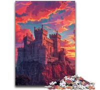 Jigsaw Puzzles for Teenagers Colorful Warwick Castle Teenager Jigsaw,for Educational Game Challenge Toy Deal As Gifts for The Whole Family (38x26cm)