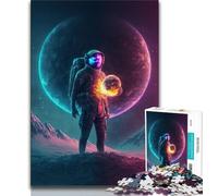 Jigsaw Puzzles for Teenagers Colors of Space Planet Teenager Puzzles,Educational Games Home Decoration Birthday Present, Gifts, Wall Art (size 75x50cm)