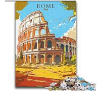 Jigsaw Puzzles for Teenagers Colosseum Rome Italy Challenging Game And Family Play for Is Ideal As A Gift for The Whole Family (38x52cm) 1000pcs