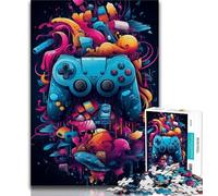 Jigsaw Puzzles for Teenagers Colour Game Controller Teenager Jigsaw,Family Activity Fun at Home Activities, Birthday Present,Travel Gifts (size 75x50cm)