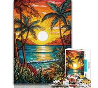 Jigsaw Puzzles for Teenagers Colourful Beach Art 1000 Pieces for Adults,Educational Stress Relief Toy Gifts for Friends And Family (size 38x26cm)