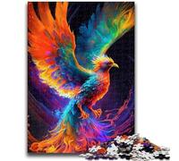 Jigsaw Puzzles for Teenagers Colourful Phoenix Art 1000 Piece Puzzle,Challenging Game for Is Ideal As A Gift for The Whole Family (38x26cm)