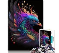 Jigsaw Puzzles for Teenagers Cosmic Phoenix 1000 Piece Puzzle,Educational Games Wall Decoration Unique Birthday And Xmas Gifts 38x26cm