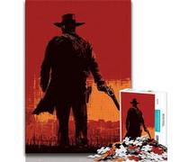 Jigsaw Puzzles for Teenagers Cowboy Teenager Jigsaw,Decompressing Intellectual Educational Toy Perfect Decoration 38x26cm