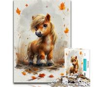 Jigsaw Puzzles for Teenagers Cute Baby Pony 1000 Pieces for Adults,Educational Stress Relief Toy Gifts for Friends And Family (size 75x50cm)