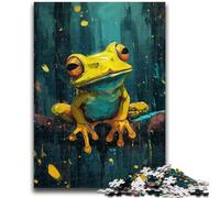 Jigsaw Puzzles for Teenagers Cute Frog Baby 1000 Piece Puzzle,Challenging Game for Is Ideal As A Gift for The Whole Family (38x26cm)