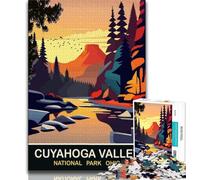 Jigsaw Puzzles for Teenagers Cuyahoga Valley,Help The Brain Exercise Addictive Toys to Cultivate Patience Perfect Decoration (38x26cm)