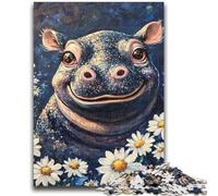 Jigsaw Puzzles for Teenagers Daisy And Hippo 1000 Pieces for Adults,Family Entertainment Toys with Matching Poster And Trivia Sheet (38x26cm)