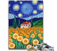 Jigsaw Puzzles for Teenagers Dandelion Under The Night Sky Brain Intelligence Challenge Addictive Toys Birthday Present, Gifts, Wall Art 50x75cm