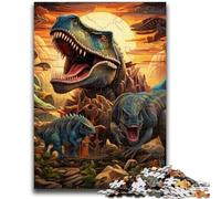 Jigsaw Puzzles for Teenagers Dinosaur World 1000 Pieces for Adults,Birthday Gift Idea for Adults, Family Game And Hobby (38x26cm)