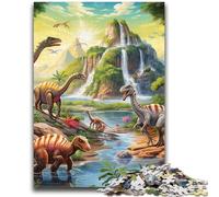 Jigsaw Puzzles for Teenagers Dinosaur World Puzzles for Adults,Stress Reliever Difficult Challenge Suitable for Desktop Decoration (75x50cm)