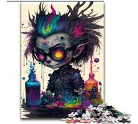 Jigsaw Puzzles for Teenagers Doodle Kids, Help The Brain Exercise Addictive Toys to Cultivate Patience Enhance Memory (Size50x75cm)