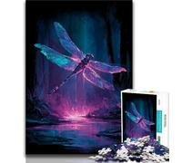 Jigsaw Puzzles for Teenagers Dragonfly Puzzles for Teenagers,is Ideal As Gifts for The Whole Family Suitable for And 14 (size 38x26cm)