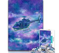 Jigsaw Puzzles for Teenagers Dream Helicopter Adult Jigsaw,Artistic Wall Decor & Birthday Gift Idea for Friends, Home Office (size 75x50cm)