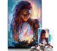 Jigsaw Puzzles for Teenagers Dream Woman Puzzles,for Educational Game Challenge Toy Birthday Present, Gifts, Wall Art (size 38x26cm)