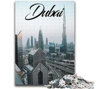 Jigsaw Puzzles for Teenagers Dubai 1000 Piece Puzzle,Educational Games Wall Decoration Unique Birthday And Xmas Gifts (26x38cm)