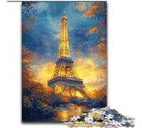 Jigsaw Puzzles for Teenagers Eiffel Tower in Paris, for Age 14 Years And over Home Decor As A Gift for The Whole Family And Friends (Size 50x75cm)