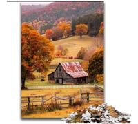 Jigsaw Puzzles for Teenagers Fall Farm Learning Educational Toys Family Games Gifts for Friends And Family 26x38cm